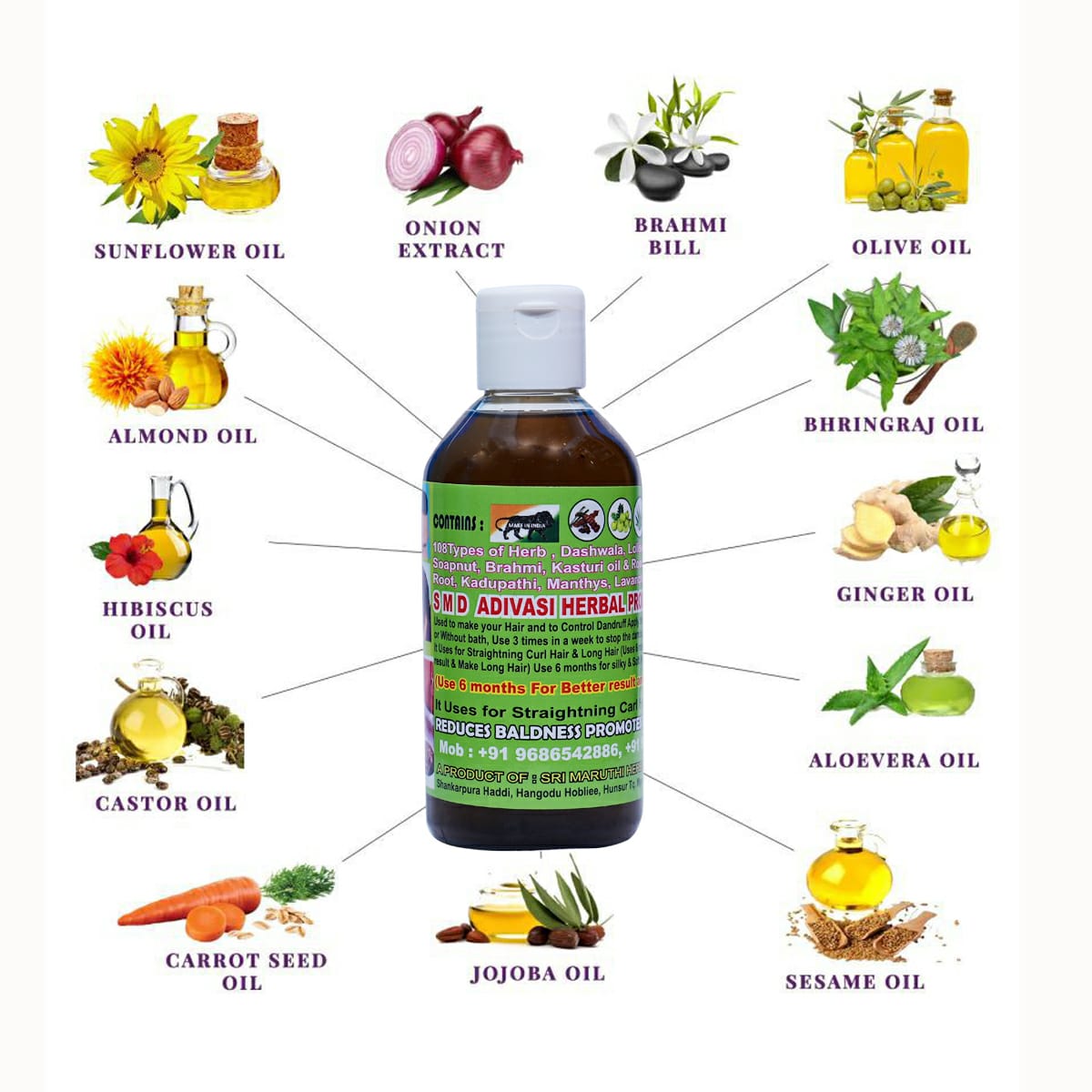 Smd Ayurvedic Herbals Hair Oil